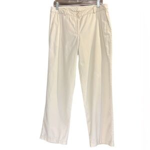 L.L.Bean favorite fit off-white straight leg pants